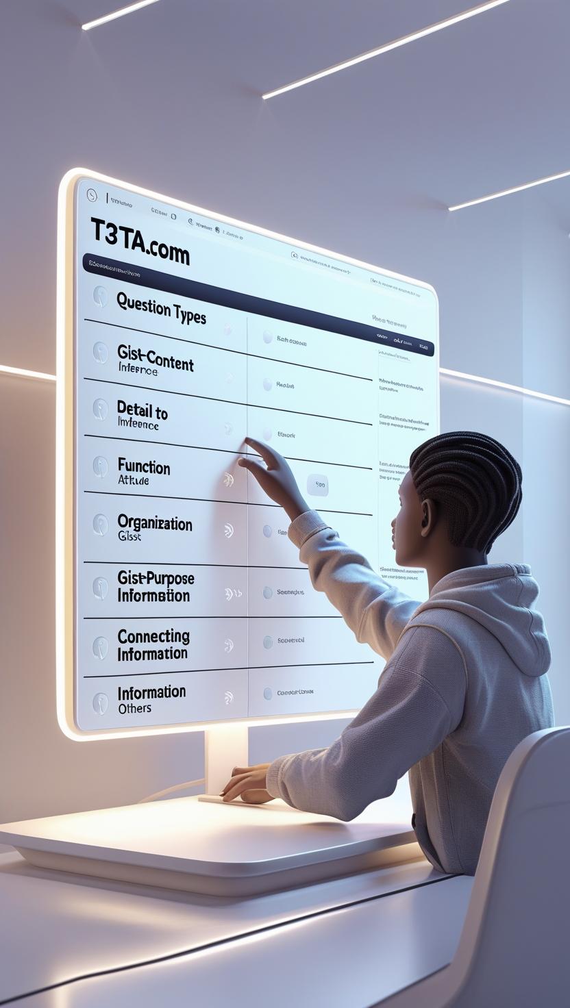 AI-driven TOEFL Listening question types