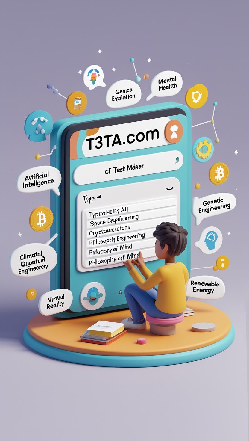 AI‑generated TOEFL Reading topic selection panel
