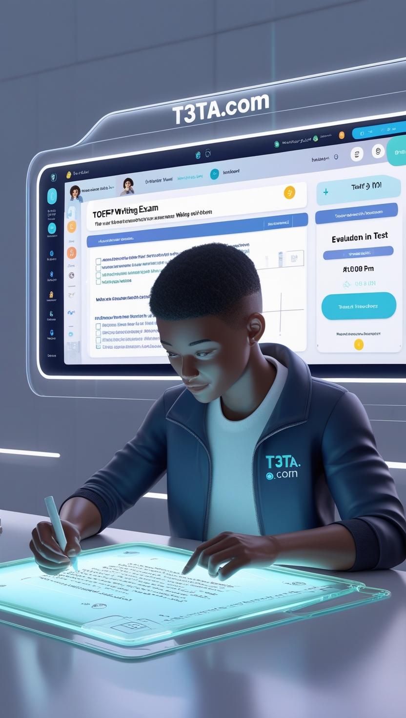 Screenshot of Independent Writing panel for TOEFL Writing test