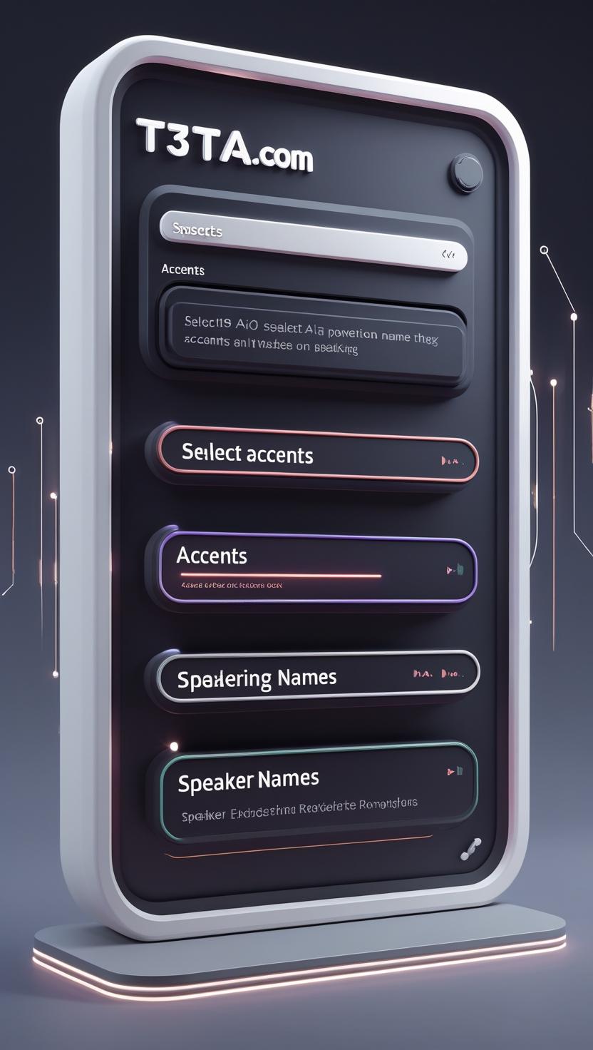 Custom named speaker personas for IELTS Listening Test