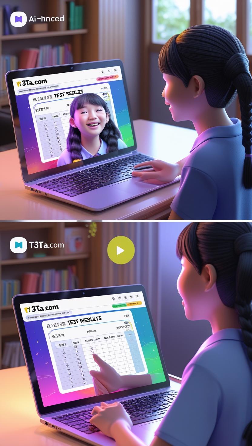 Dashboard showing AI-generated IELTS feedback and scores