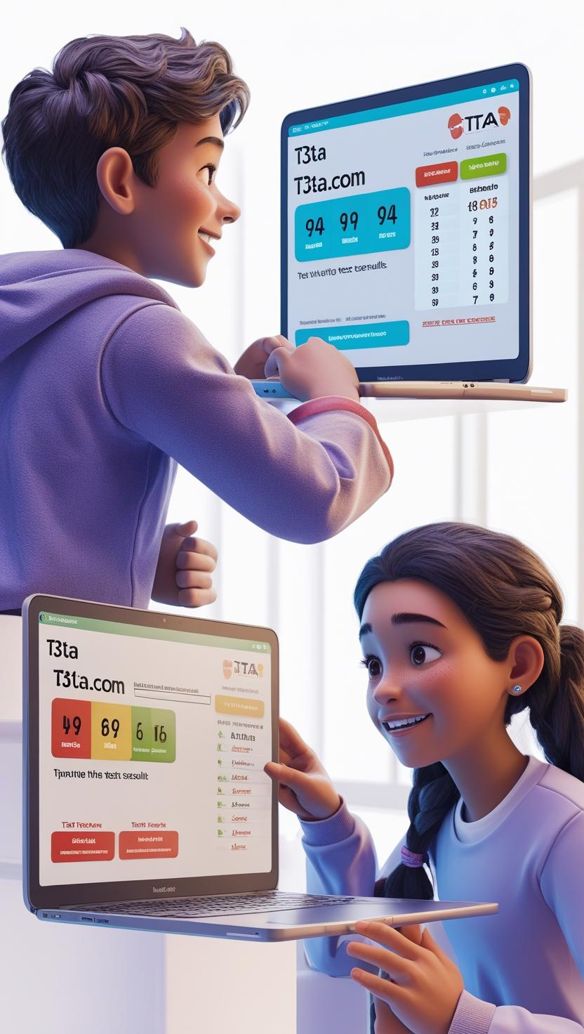 Stylish shareable results link interface from T3TA