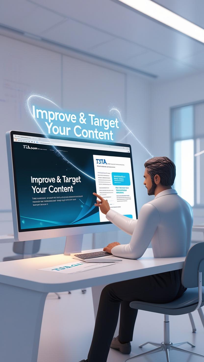 AI Content Checker improve & target module illustrating customization options