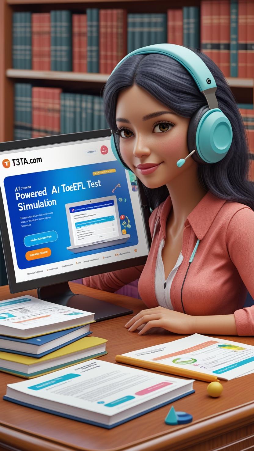 AI TOEFL listening test simulation — immersive audio practice