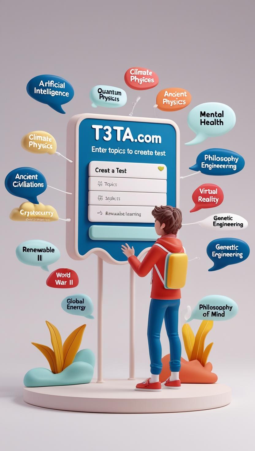 AI-driven topic selection panel for TOEFL Speaking test