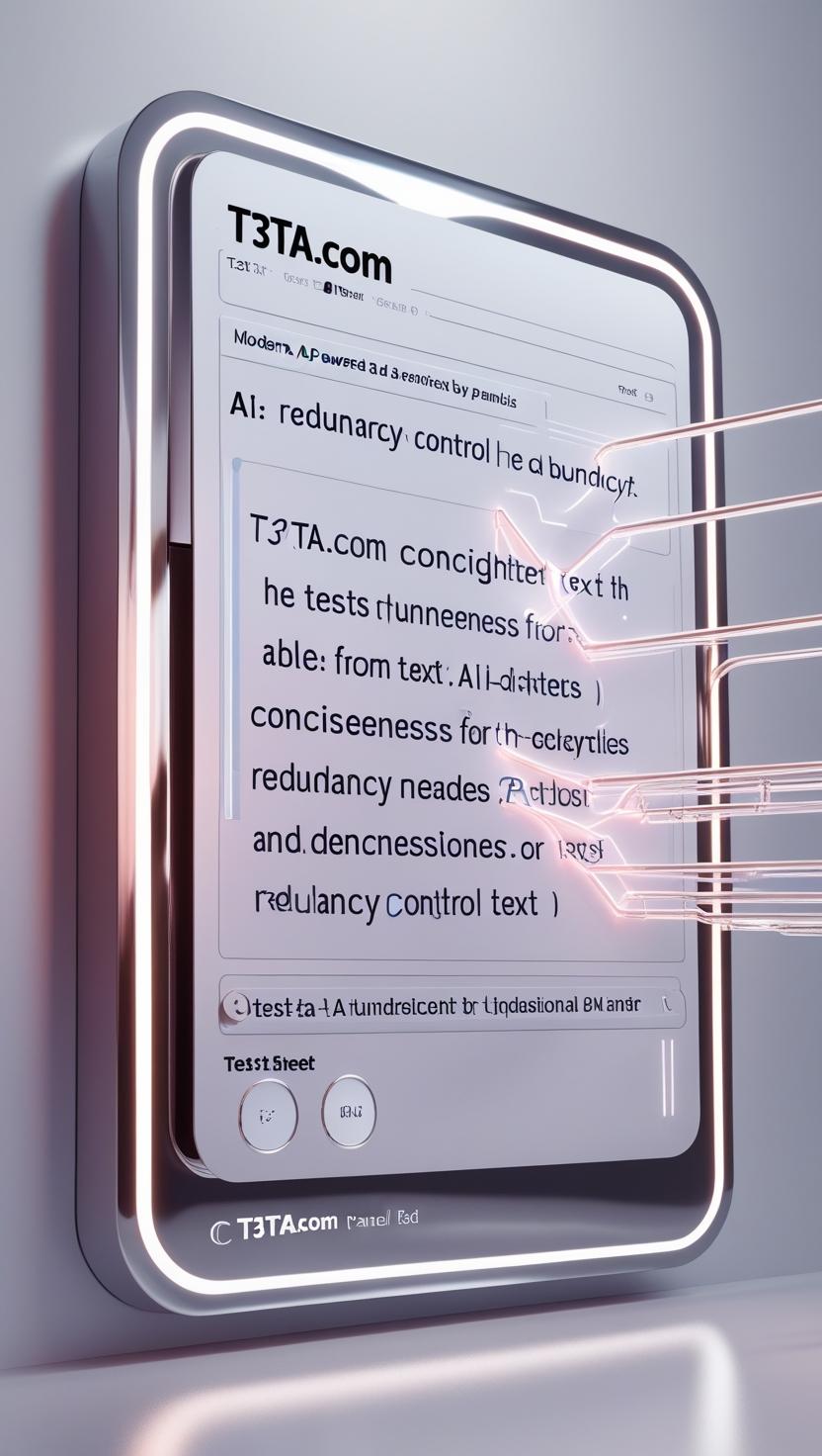 Dashboard showing conciseness and redundancy control in AI Content Checker