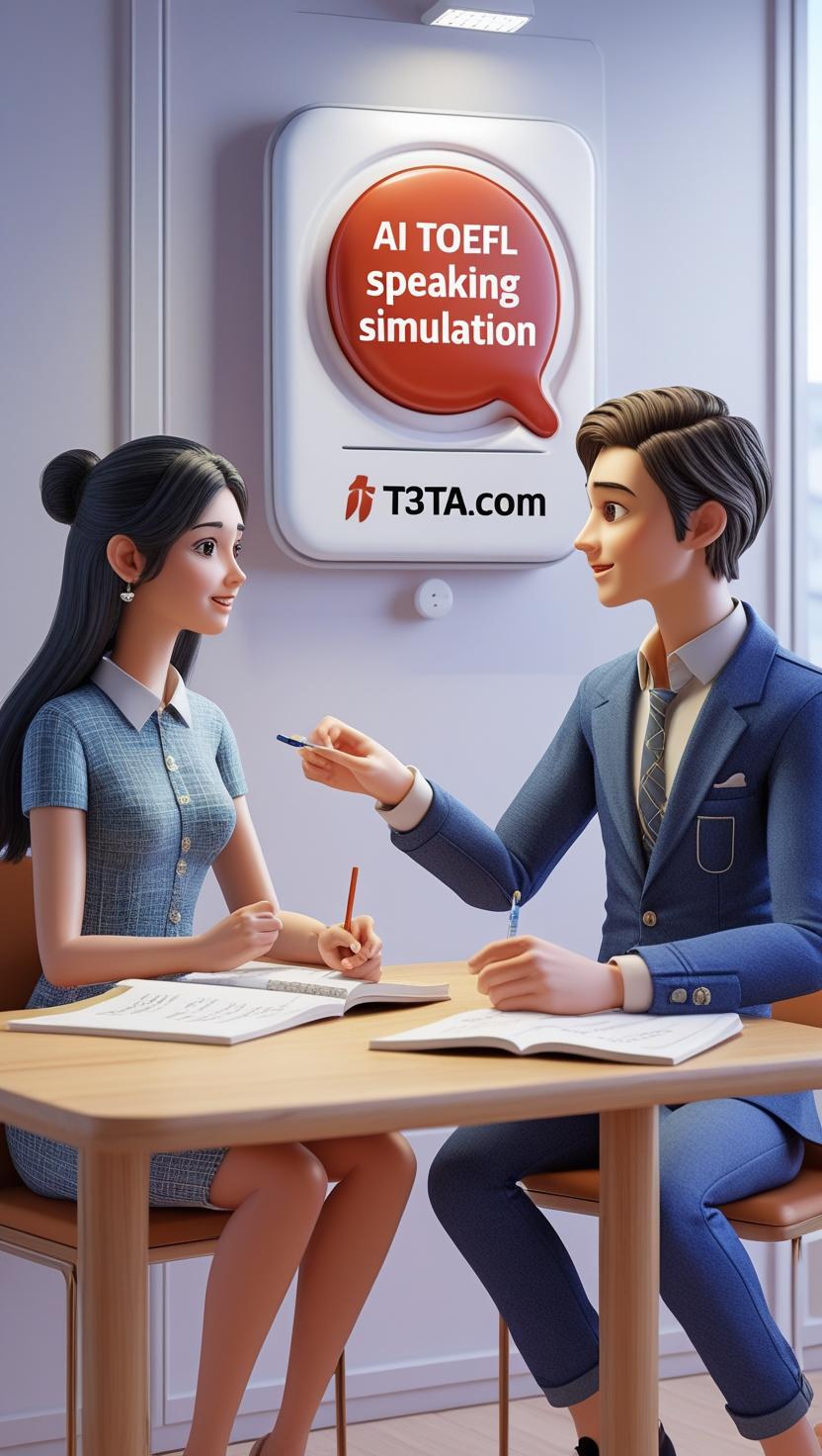 AI TOEFL Speaking test simulation — hero